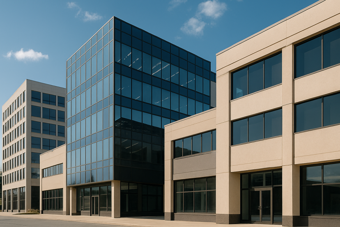 Commercial office building representing a business investment opportunity in Canada